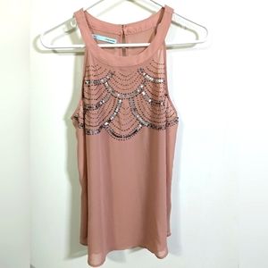 Maurices pink sequin tank top